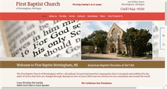 Desktop Screenshot of firstbaptistbirmingham.org