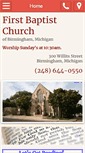 Mobile Screenshot of firstbaptistbirmingham.org