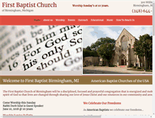 Tablet Screenshot of firstbaptistbirmingham.org